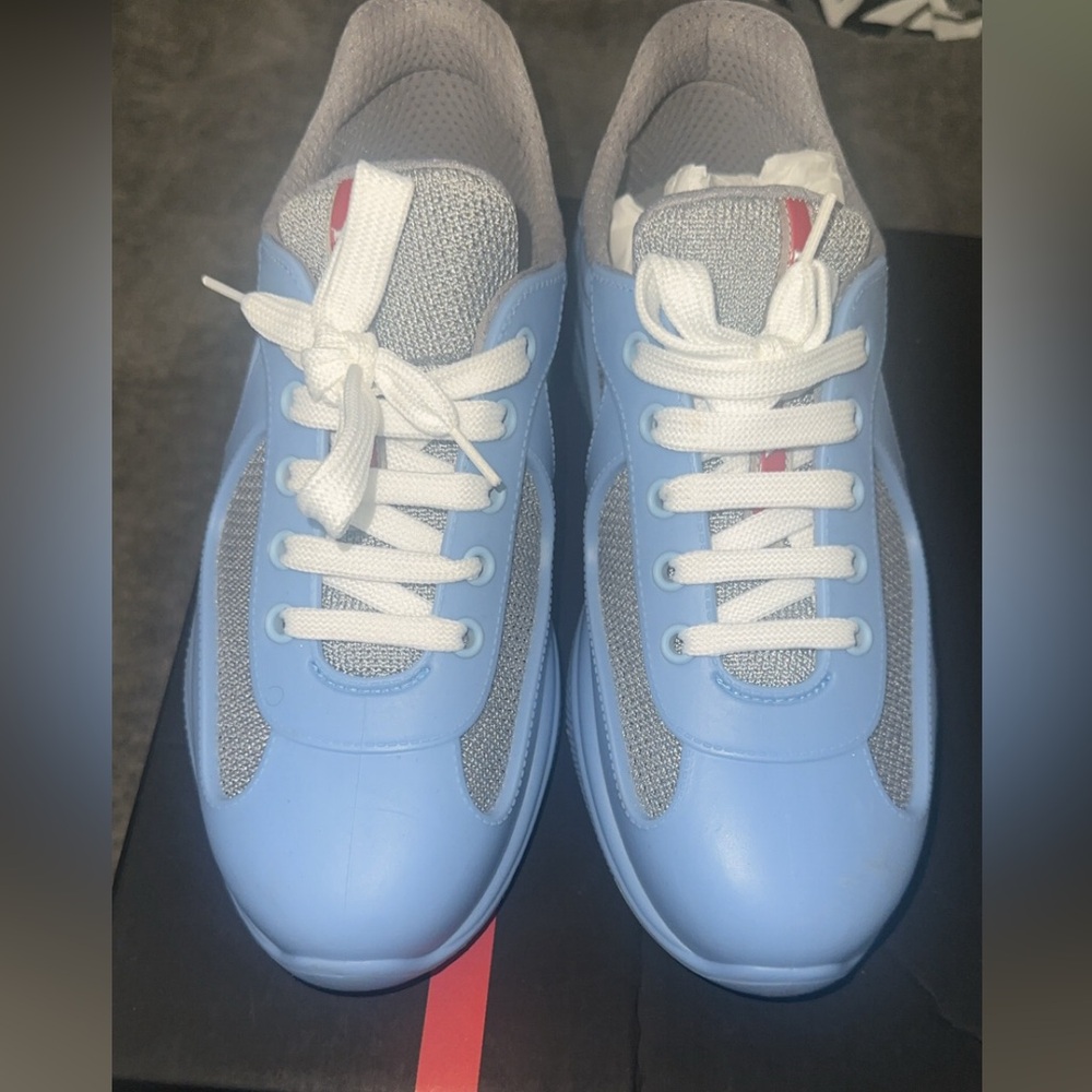 Prada America's Cup Soft rubber and bike fabric sneakers